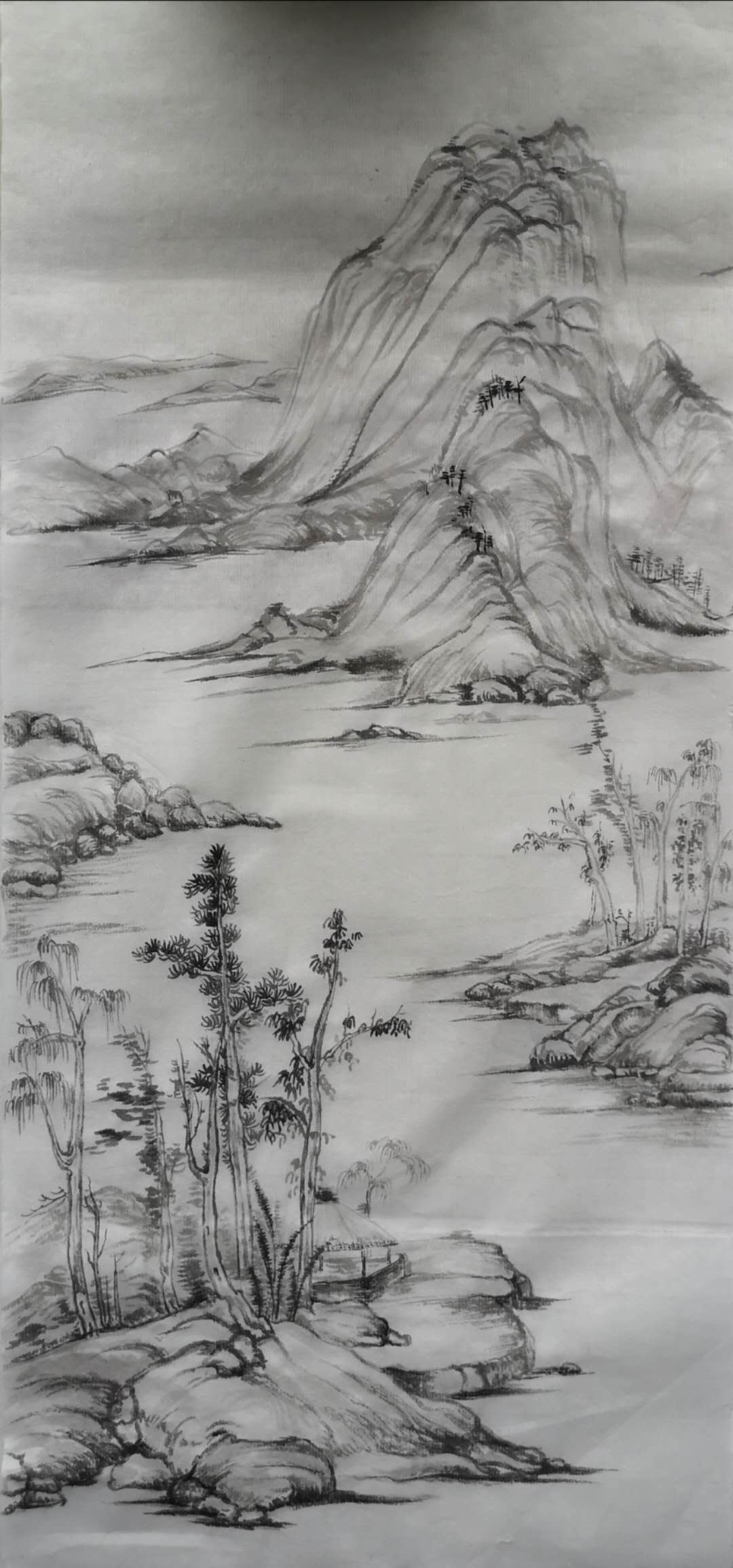 2017级国画班水墨山水作品展